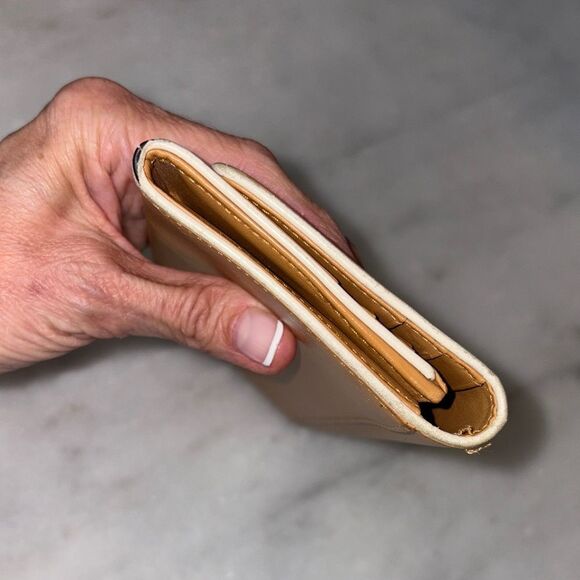 Coach Wallet Leather Vintage Tan Full Sized Bifold Designer Clutch - Picture 9 of 16